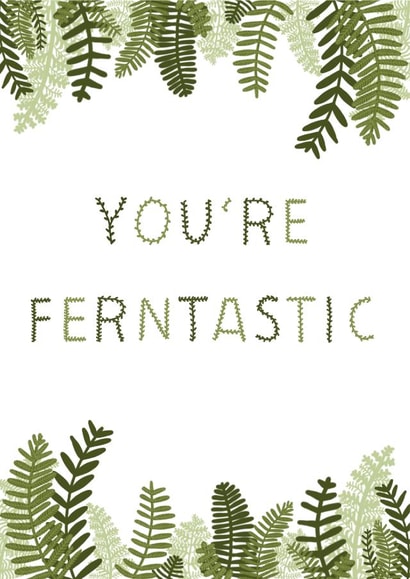 You're Ferntastic Congratulations Card created by Paper Paradise Designs