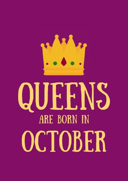 Female October Birthday Card created by SJdesigns