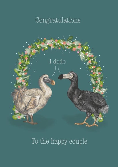 I Dodo Wedding Card - Congratulations to the happy couple created by Steph Peacock’s Art