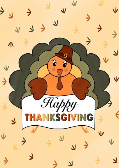 Happy thanksgiving turkey created by Spring of colors