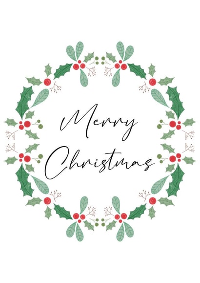 Wreath Christmas Card created by Amy Cole