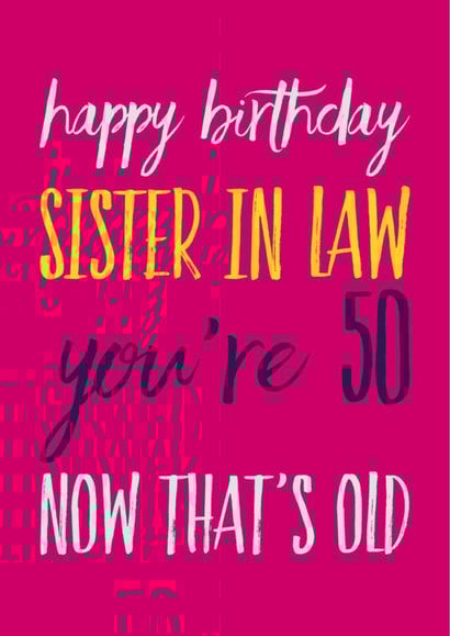 Happy Birthday sister in law 50 created by CreatedbyMe Sean