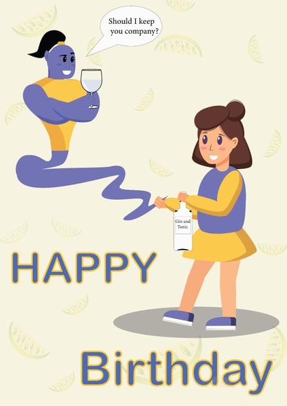 Gin from a bottle of gin . What could be better? created by ANNA Zakharova