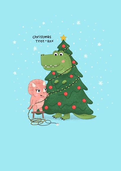 Christmas Tree-Rex created by Blue Kiwi Design