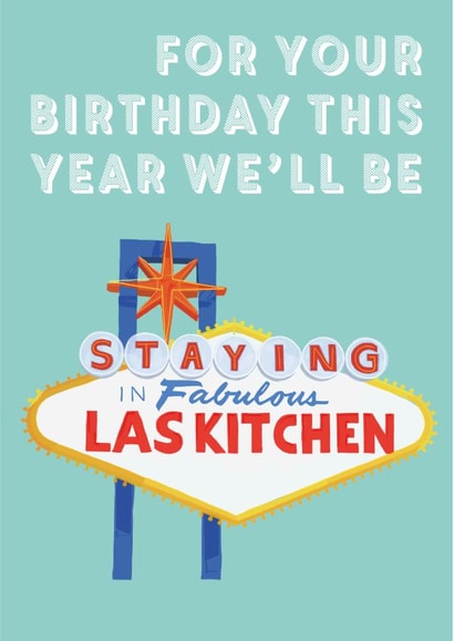 Your Birthday in Fabulous Las Kitchen created by Betsy Benn