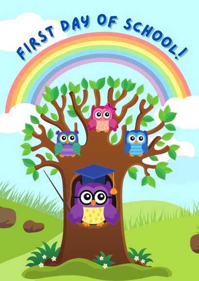 Owl First Day of School created by Hare and Bear Design