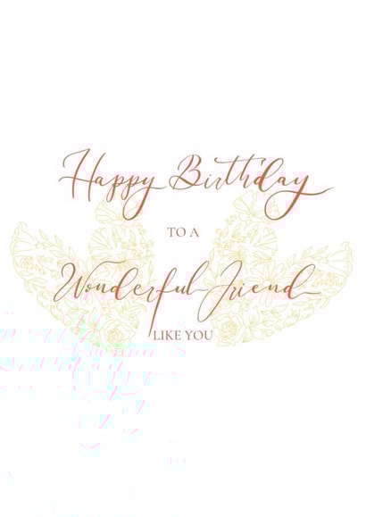 To a Wonderful Friend created by Calligrafi DesignUK