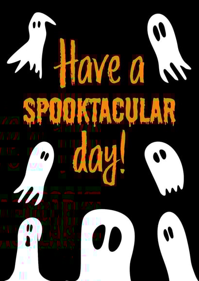 Spooktacular Day Card For Anyone - Halloween Card - Birthday Card - Ghosts created by size3art