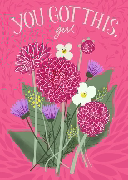 Girl power card created by Alissa Thaler