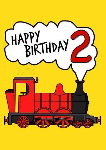 2nd Birthday Steam Train created by Doodle Rob