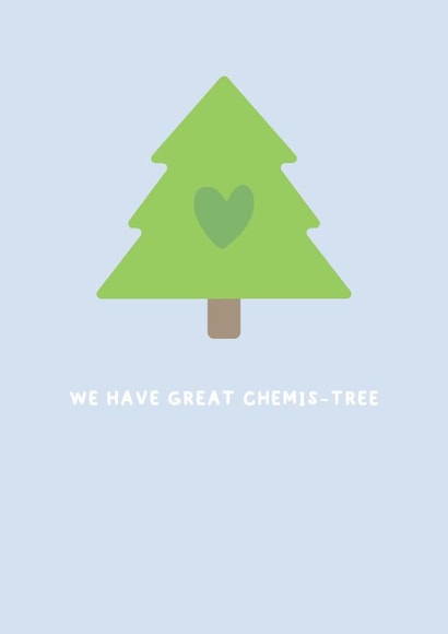 Chemis-tree Christmas Card created by Wicked Poodle Prints