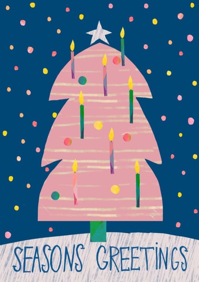 pink christmas tree created by Kamilya Panina