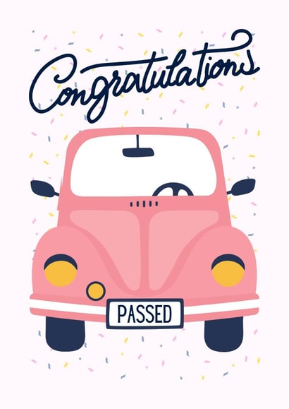 Congratulations you passed your driving test! created by Custom Card Co Shop