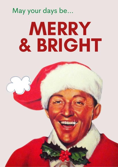 White Christmas Bing Crosby created by Julia Cafferkey