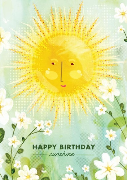 Happy Birthday Sunshine Card created by Feline Zegers