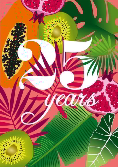 Wedding Anniversary 25th Silver Card created by Diva Doodle Designs