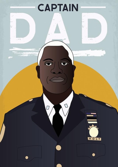 CAPTAIN DAD HOLT DADTAIN CARD created by @punbelievable