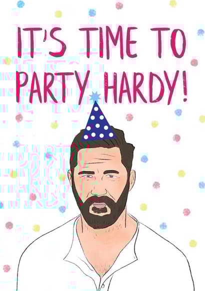 Tom Hardy Birthday Card created by Katie Moody
