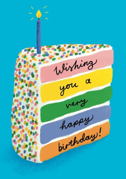 Layer Cake Birthday Card created by Sophie Kent Illustration
