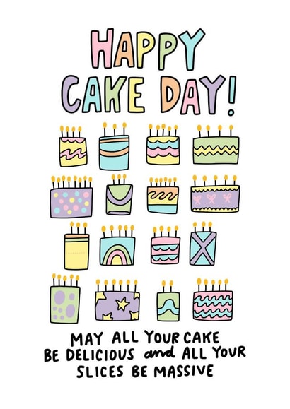 Happy Cake Day! Birthday Card created by Angela Chick