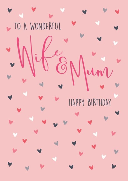 TO A WONDERFUL WIFE & MUM created by The Boy and the Bear
