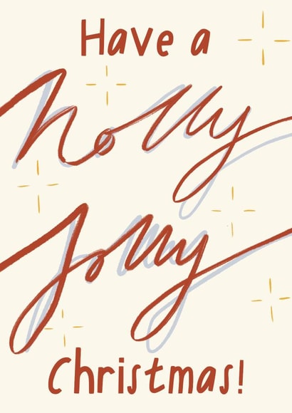 Holly Jolly Christmas Card created by Amy Buckley Design