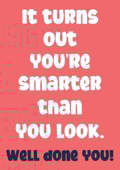 Funny graduation new job card created by Exquisite Studio