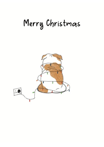 The light up dog created by Ellen Cawley