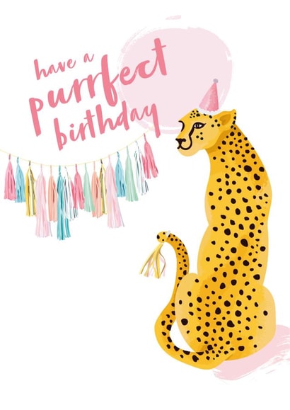 Party Leopard Birthday Card created by Heather Marshall