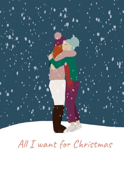 A Christmas hug created by Heather Rose Designs