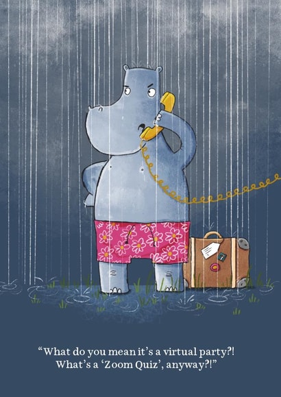 Virtual party Happy Birthday card created by Jennifer Jamieson