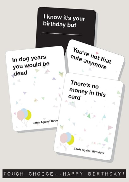 Cards Against Birthdays - Standard Birthday Card created by Replay Prints