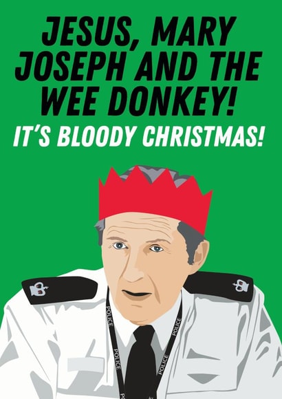 Ted Hastings Christmas Card created by Kyleigh Orlebar