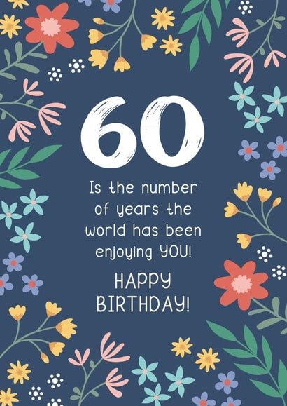 60 Years Enjoying You Birthday Card created by Design By Day