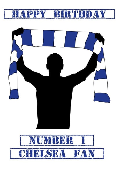 Happy Birthday Number One Chelsea Fan created by Paul Musson
