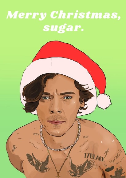 Harry Styles xmas created by The Queer Store