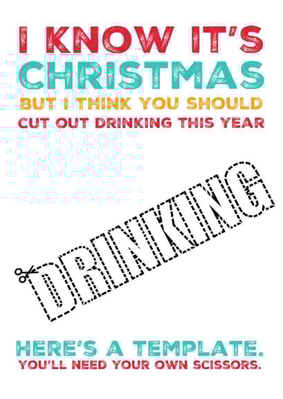 Funny Rude Rudolph Reindeer Christmas Card - Merry Fucking Christmas created by picsandsquiggles