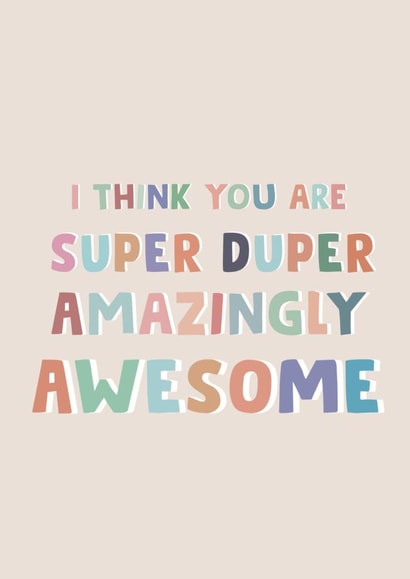 YOU'RE AWESOME created by Wednesday's Wombat