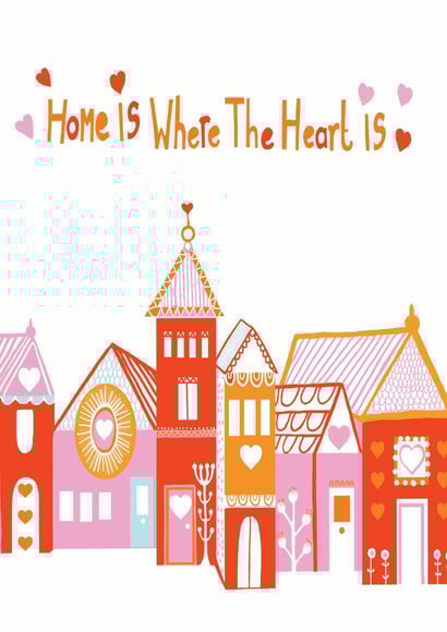 Home is where the heart is , new home card. created by YouBloom