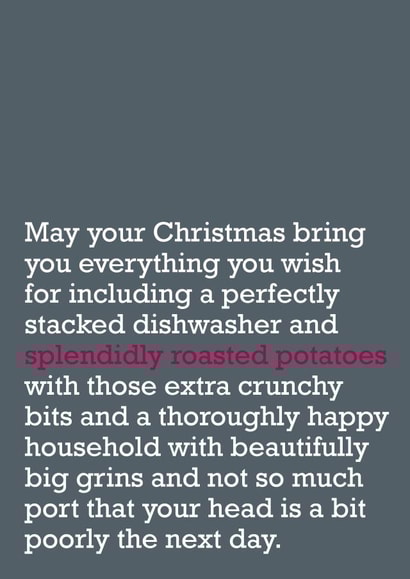 Christmas Card - Card For Loved One - Card For Family - Festive Card - Unique created by The Right Lines