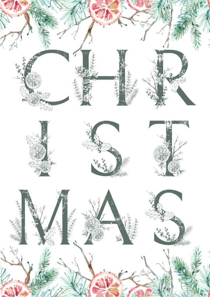 Festive Christmas Card  created by Paper Wishes Co