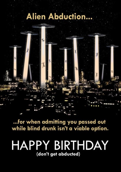 A Drunk Alien Abduction 1001 created by NerdShizzle