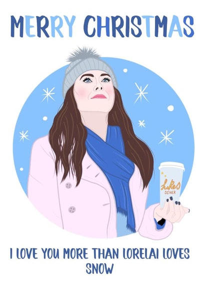 Gilmore girls Christmas card  created by Ain't It Fun
