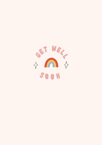 Rainbow Get Well Card created by Lately Studio
