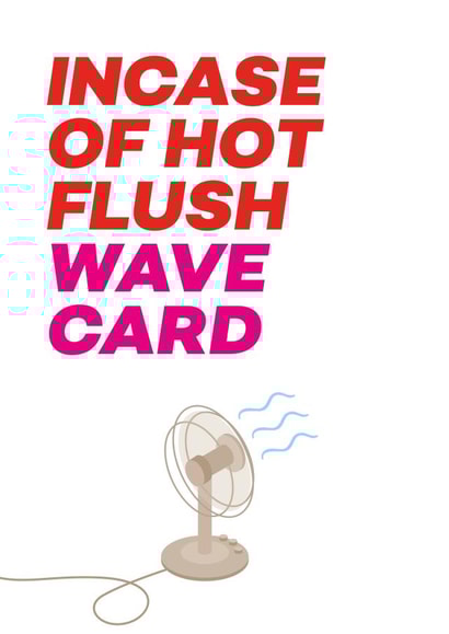 Happy Menopause Card created by Geordies Love Gin