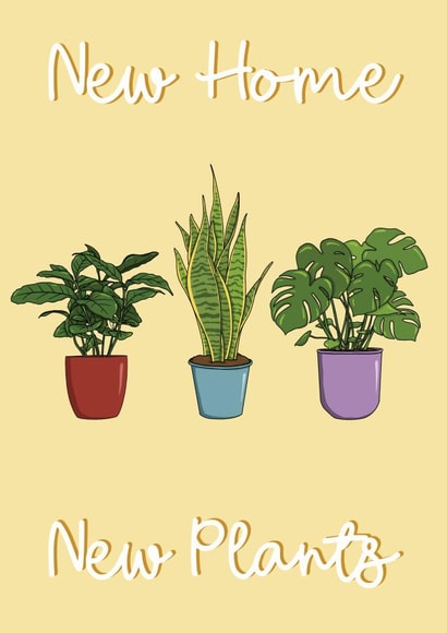 New Home New Plants created by Canny Crafted