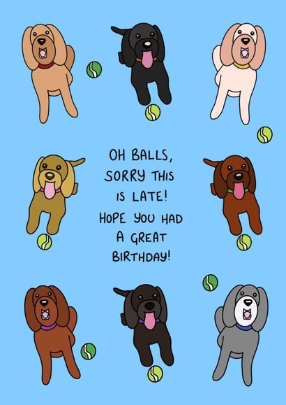 Happy belated birthday created by Schnauzer Scribbles