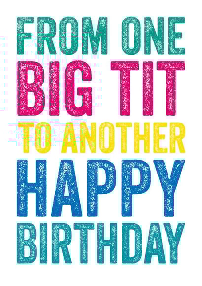 One Big Tit  created by Do You Punctuate?