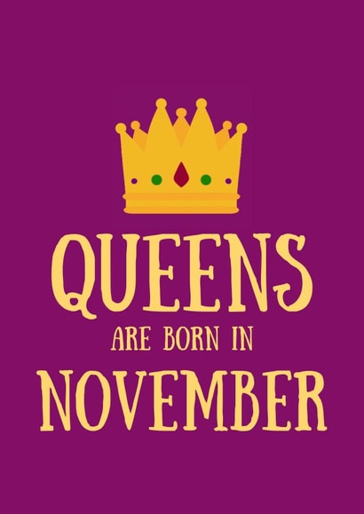 Female November Birthday Card created by SJdesigns