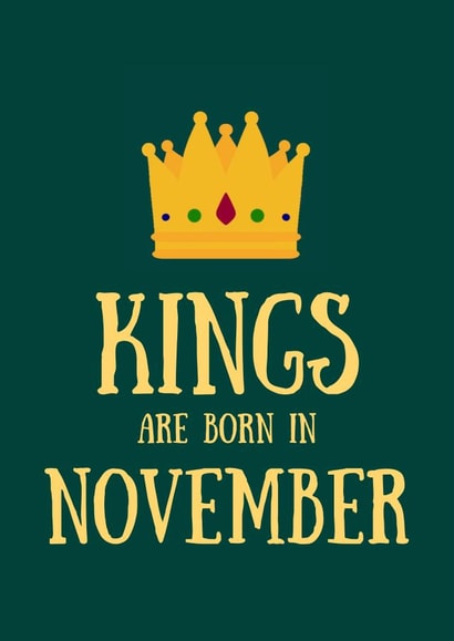 Male November Birthday Card created by SJdesigns